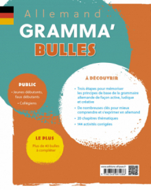 Allemand Gramma'Bulles - Comprendre les principes de base de la grammaire allemande et les mettre en oeuvre. A1-A2+