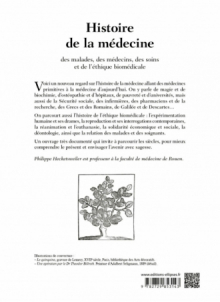 Histoire de la médecine - des malades, des médecins, des soins et de l'éthique biomédicale