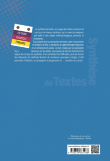 La synthèse de textes - Méthode, exercices et épreuves - Nouvelle édition