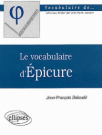 vocabulaire d'Épicure (Le)