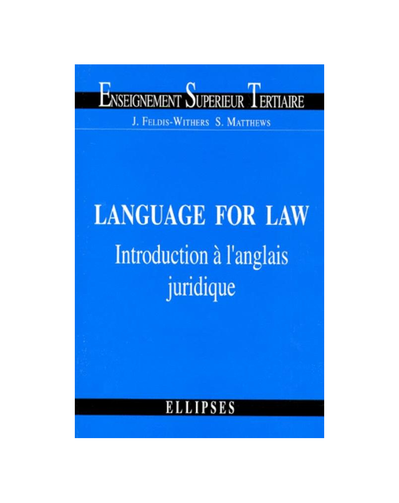 Language for Law - Introduction à l'anglais juridique