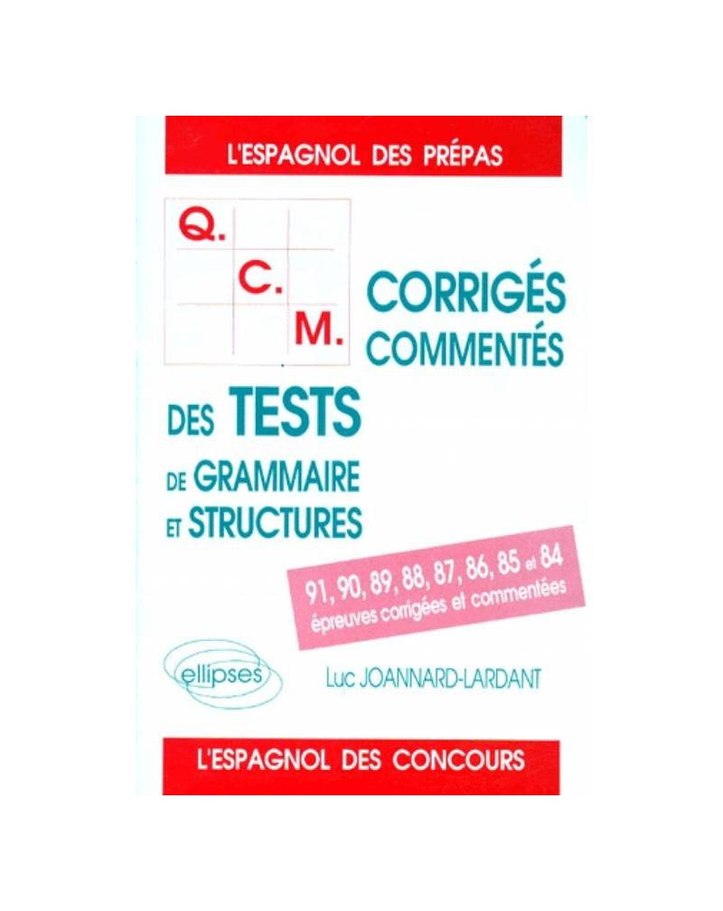 QCM grammaire et structures 1984-1991
