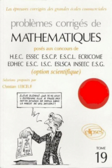 Mathématiques HEC 1997 - Tome 19 (option scientifique)