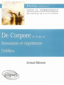 Hobbes, De corpore (IV, 25, §§1-9), Sensation et expérience