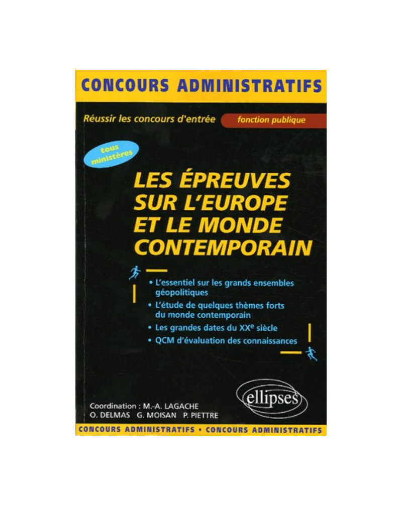 Les épreuves sur l'Europe et le Monde contemporain - Toutes catégories