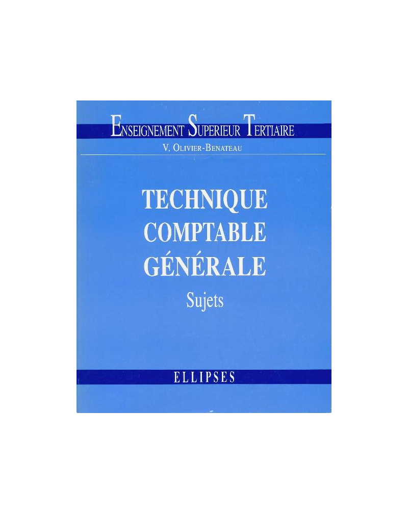 Technique comptable générale - 1 - Sujets
