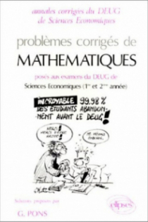 Mathématiques DEUG Sciences Économiques 87/90 - Pbs corr. - Informatique et Mathématiques