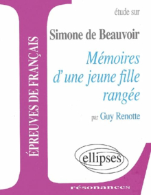 de Beauvoir, Mémoires d'une jeune fille rangée
