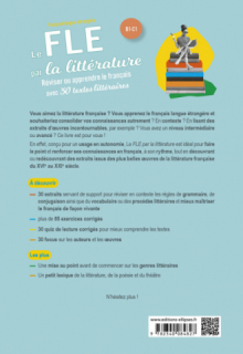 FLE (Français langue étrangère). Le FLE par la littérature. B1-C1 - Réviser ou apprendre le français avec 30 textes littéraires