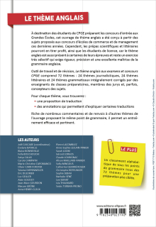 Le thème anglais aux examens et aux concours CPGE (prépas économiques, scientifiques et littéraires, Licence)