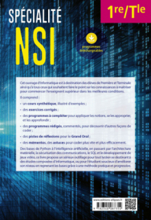 Spécialité NSI - 1re/Tle - Toutes les notions d'informatique pour commencer l'enseignement supérieur dans les meilleures conditions avec de nombreux exemples et exercices corrigés