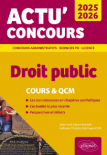 Droit public 2025-2026 - Cours et QCM - édition 2025-2026