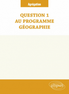 Question 1 au programme _ Géographie