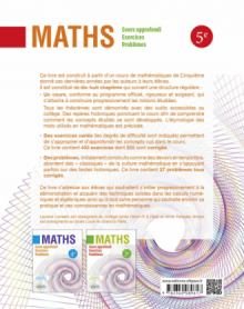 Mathématiques 5ème - Cours approfondi, exercices et problèmes