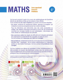 Mathématiques 4ème - Cours approfondi, exercices et problèmes