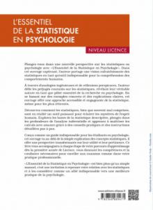 L'essentiel de la statistique en psychologie - Niveau licence - 3e édition