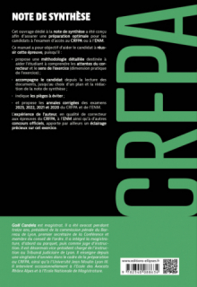 Note de synthèse - CRFPA 2024 - 2e édition