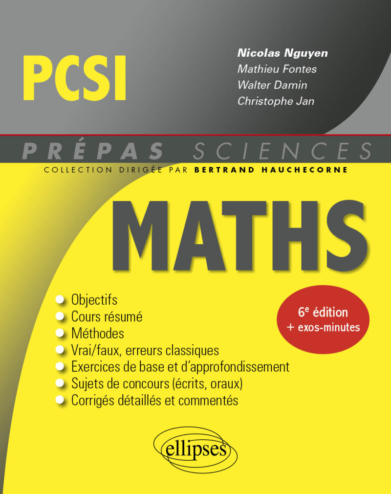 Mathématiques PCSI - 6e édition
