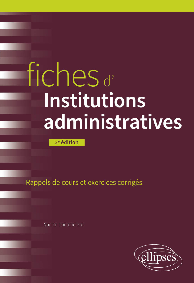 Fiches d'institutions administratives - 2e édition