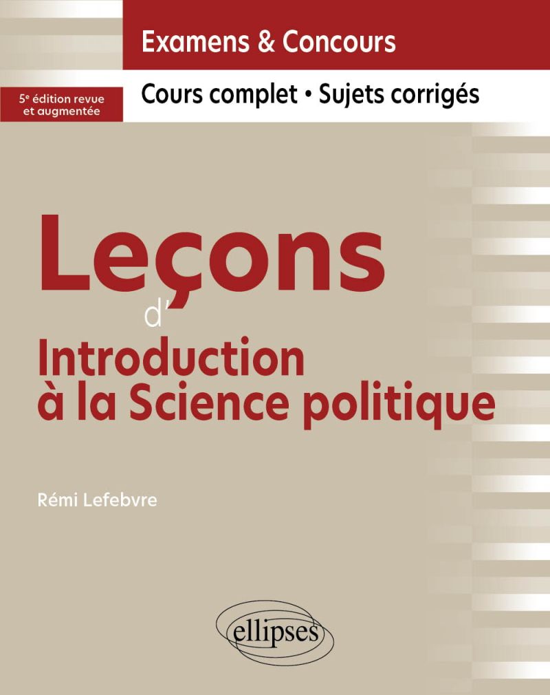 Leçons d'Introduction à la Science politique - 5e édition