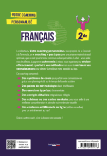 Français, Seconde. - Votre coaching personnalisé