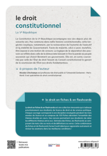 Le droit constitutionnel en fiches et en flashcards - La Ve République