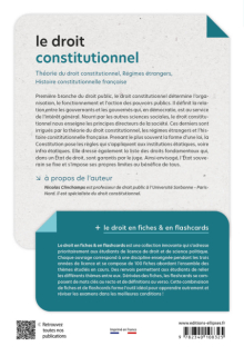 Le droit constitutionnel en fiches et en flashcards - Théorie du droit constitutionnel - Régimes étrangers - Histoire constitutionnelle française