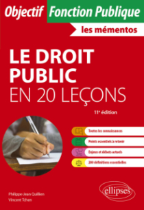 Le droit public en 20 leçons - 11e édition