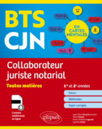 BTS CJN en cartes mentales - Collaborateur juriste notarial
