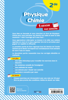 Physique-Chimie - Seconde - Devenez incollable en l'écrit !