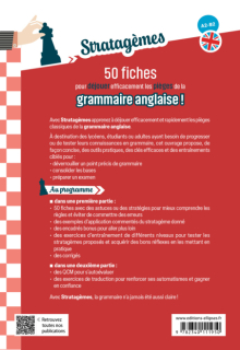 50 fiches pour déjouer efficacement les pièges de la grammaire anglaise ! [A2-B2] - Idéal pour des révisions ciblées et acquérir les bons réflexes