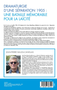 Dramaturgie d’une séparation : 1905 - Une bataille mémorable pour la laïcité