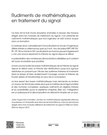 Rudiments de mathématiques en traitement du signal