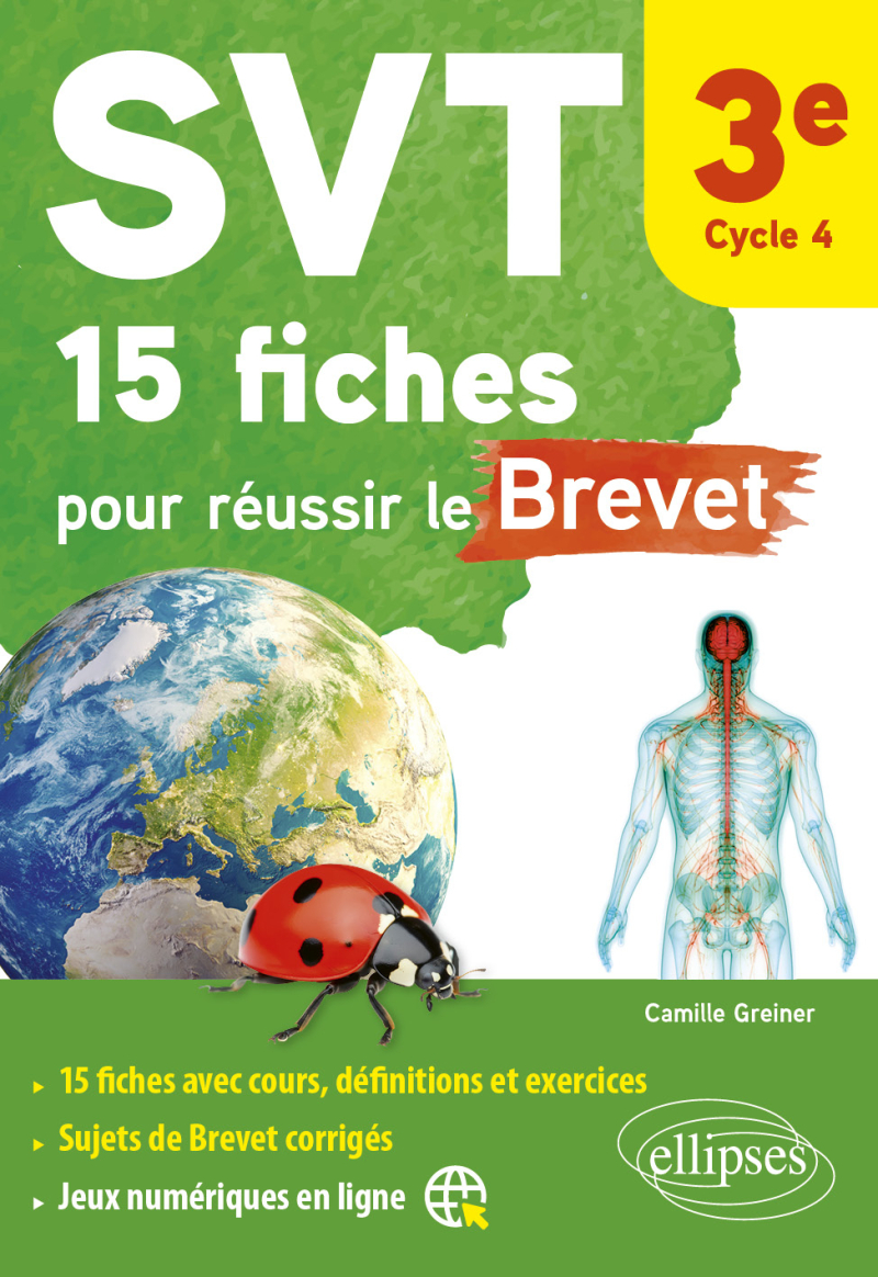 SVT 15 fiches pour réussir le Brevet - 3e - Cycle 4