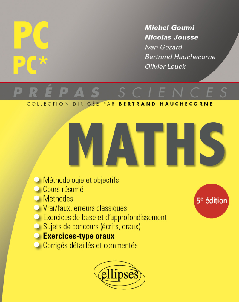 Mathématiques PC/PC* - 5e édition