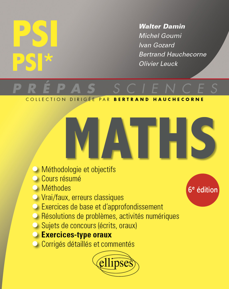 Mathématiques PSI/PSI* - 6e édition