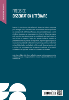 Précis de dissertation littéraire - CPGE. Université. Concours