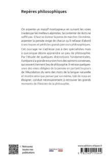 Repères philosophiques - Comment s'orienter dans la pensée