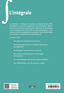 L'intégrale sur les arcanes de la création. - Ion et La République, livre X, de Platon. L'Oeuvre, d'Emile Zola. Un Lieu à soi, de Virginia Woolf. Epreuve de français et philosophie. Prépas scientifiques - Concours 2027-2028