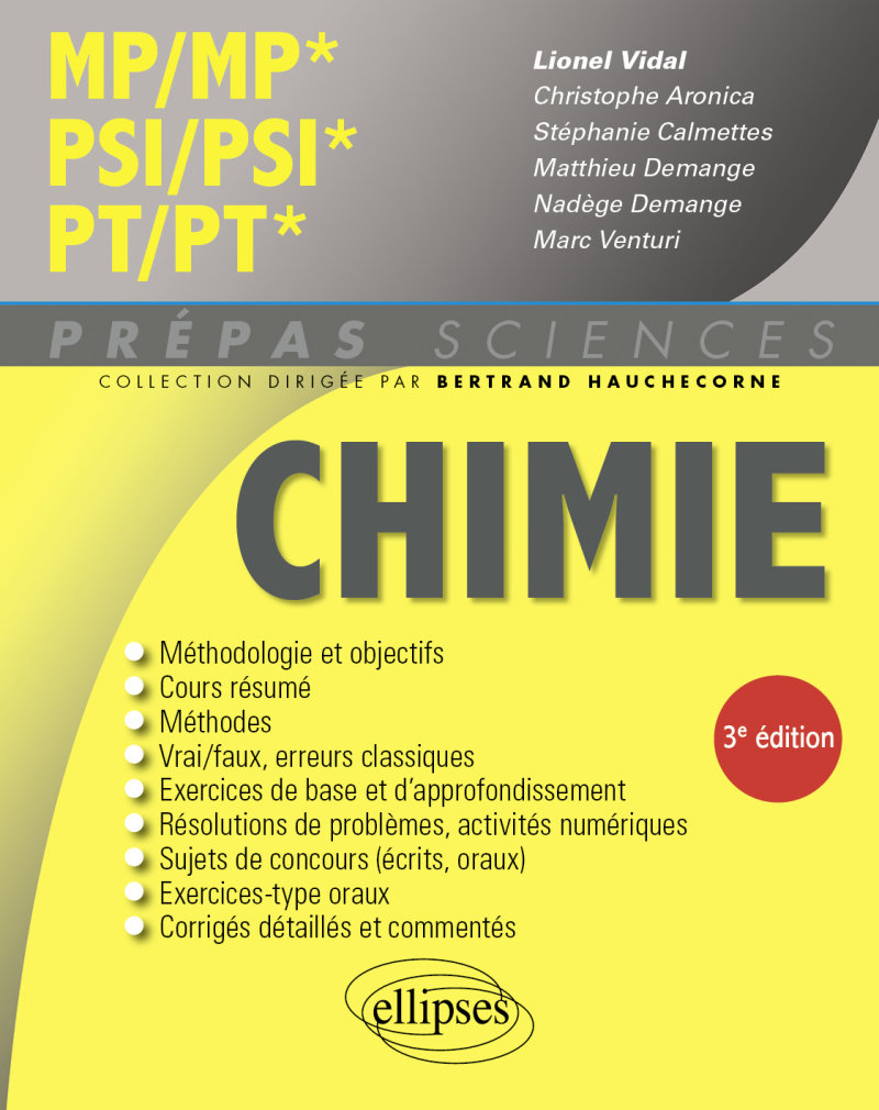 Chimie MP/MP* PSI/PSI* PT/PT* - 3e édition