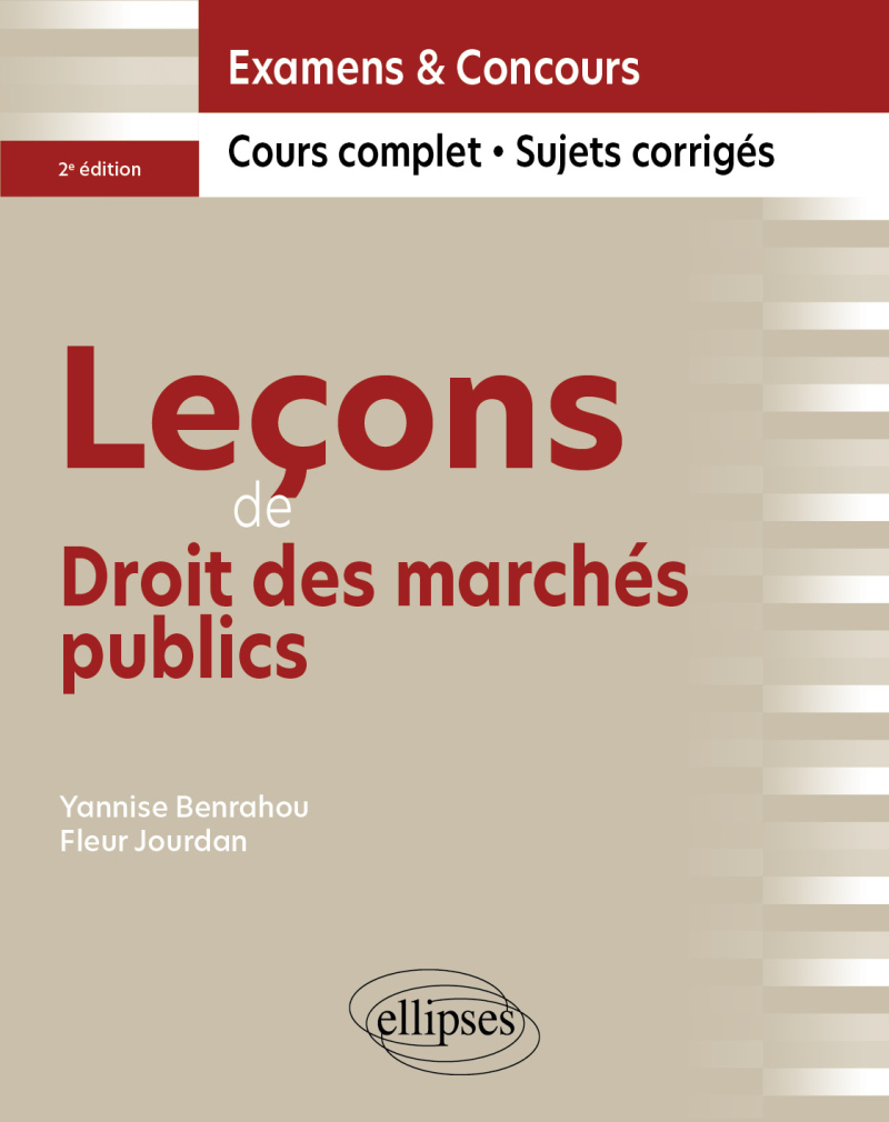 Leçons de Droit des marchés publics - 2e édition