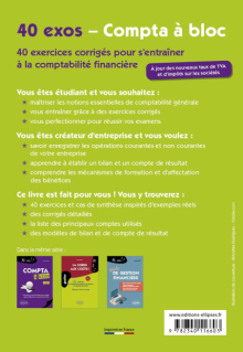Compta à bloc. 40 exercices pour s'entraîner à la comptabilité générale - 3e édition