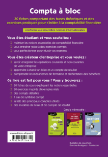 Compta à bloc. 30 fiches de cours et d'exercices corrigés pour s'initier à la comptabilité financière - 6e édition