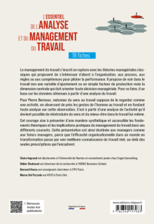 L'essentiel de l'analyse et du management du travail - en 18 fiches