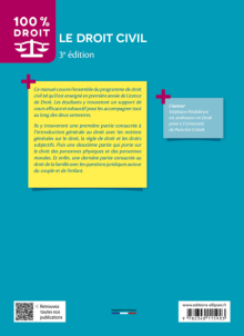Droit civil - Introduction à l'étude du droit, les personnes, la famille - 3e édition