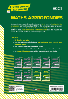 Maths approfondies - ECG1