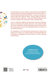 Agrégation de Lettres 2027. Tout le programme de Littérature française en un volume