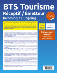 BTS Tourisme. Réceptif / Émetteur. Incoming / Outgoing - 4e édition