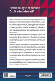 Méthodologie appliquée Droit administratif