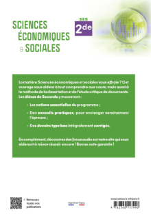 Sciences économiques et sociales. 2de
